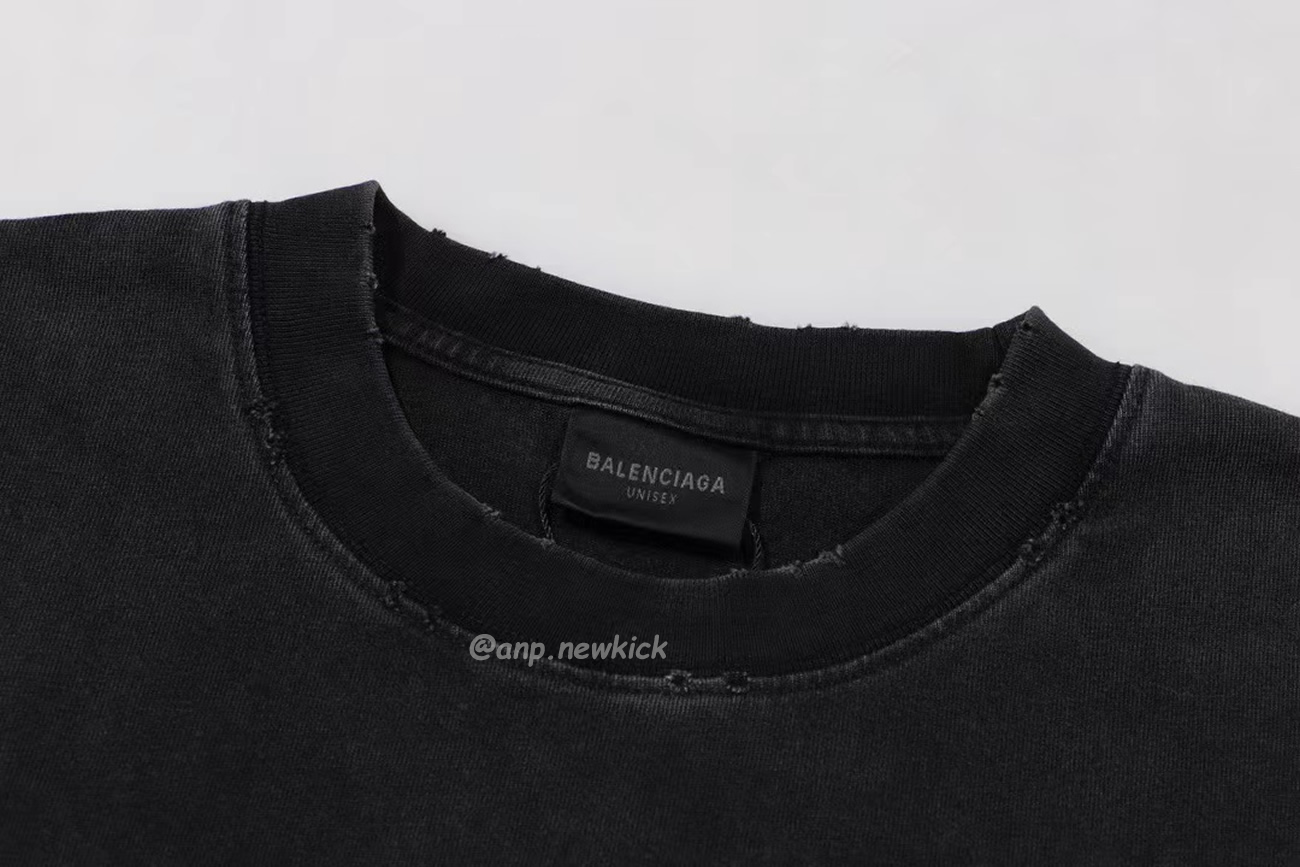Balenciaga Tape Type T Shirt Black (7) - newkick.org
